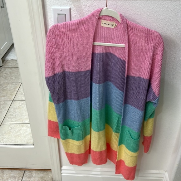 NEW Rainbow Pastel Cardigan - Picture 3 of 8